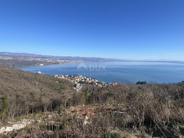 OPATIJA , KOLAVIĆI- građ. zemljište, 1017 m2, PANORAMSKI POGLED NA MORE!!!