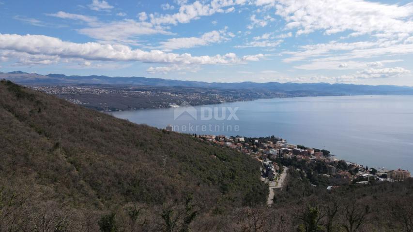 OPATIJA , KOLAVIĆI- građ. zemljište, 1017 m2, PANORAMSKI POGLED NA MORE!!!