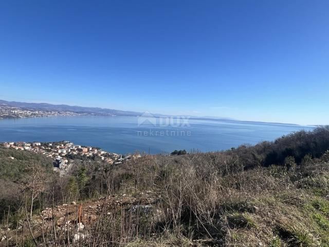 OPATIJA , KOLAVIĆI- građ. zemljište, 914 m2, PANORAMSKI POGLED NA MORE!!!