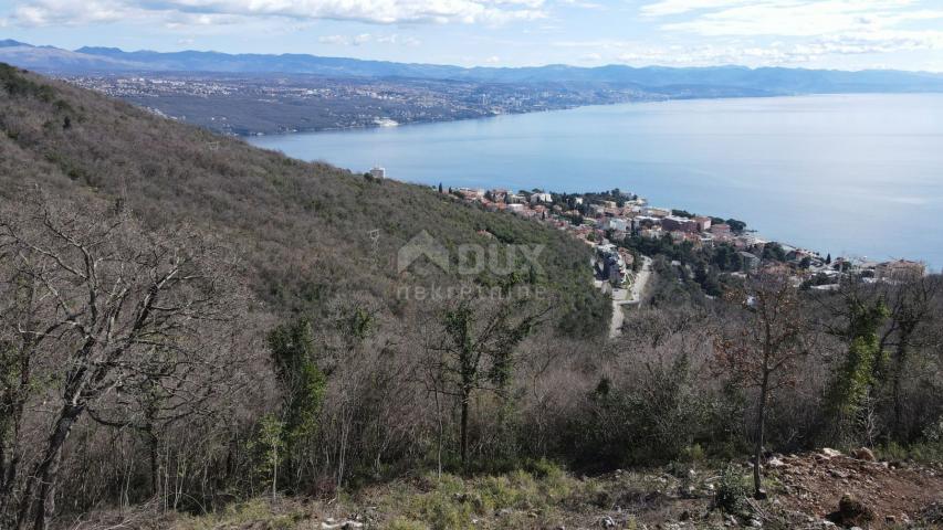 OPATIJA , KOLAVIĆI- građ. zemljište, 914 m2, PANORAMSKI POGLED NA MORE!!!