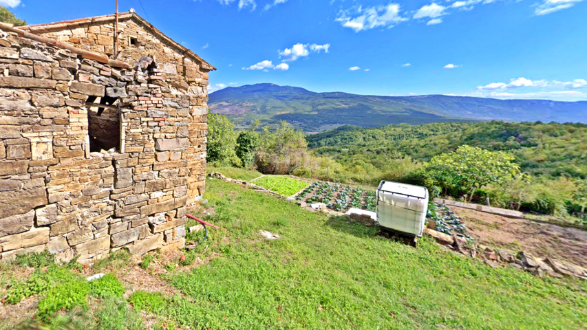 ISTRIA, CEROVLJE - Stone house with a panoramic view