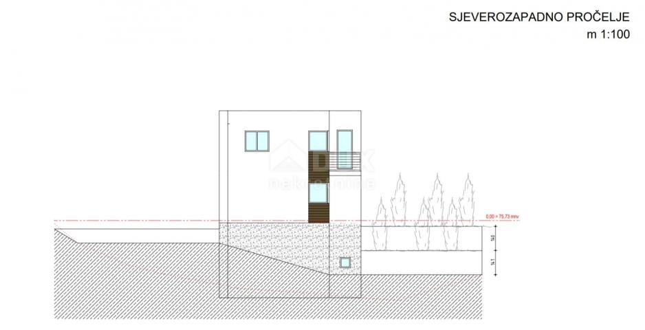 KRALJEVICA - Baugrundstück mit Baubeginn