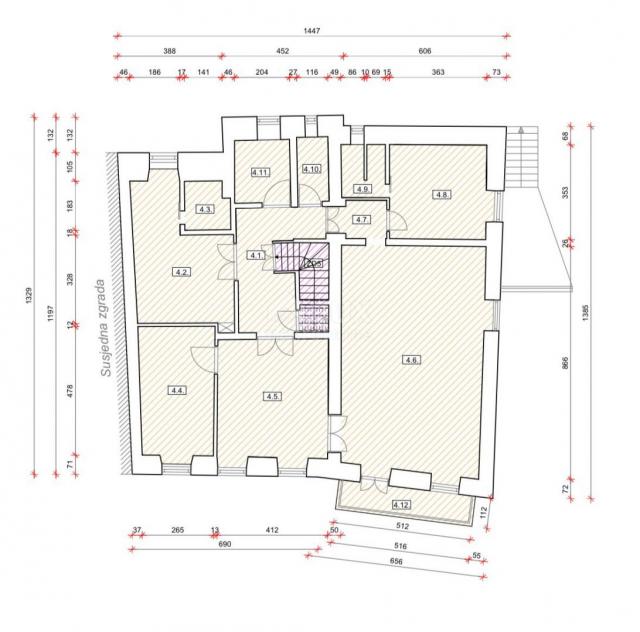 BAKAR- stan, etaža 140m2 sa pogledom na more