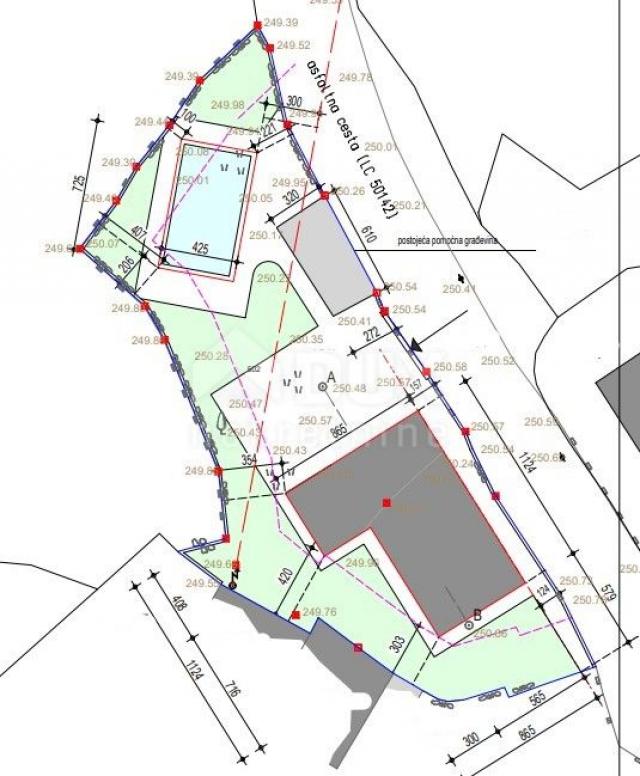 ISTRIEN, SVETVINČENAT – Baugrundstück mit Projekt in idyllischer Lage