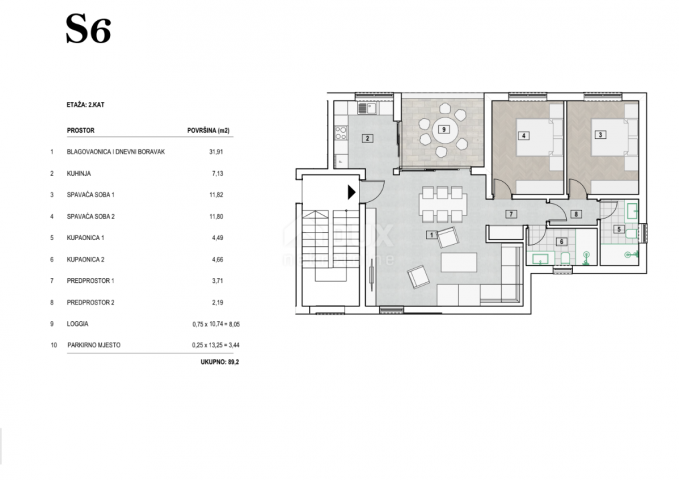 PRIMOŠTEN, DOLAC - Apartment S6 with the most beautiful view