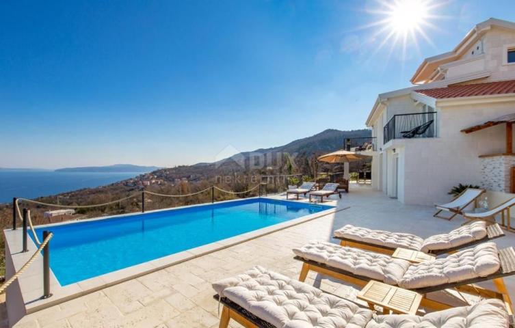 OPATIJA, POLJANE - Villa mit Pool, Terrasse und Panoramablick auf das Meer