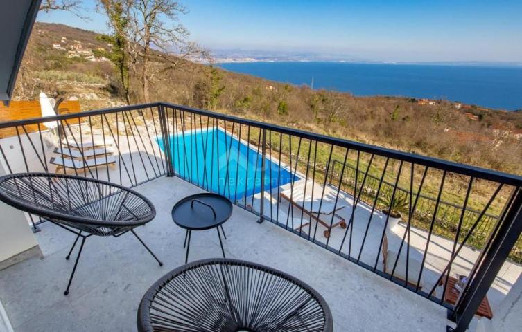 OPATIJA, POLJANE - Villa mit Pool, Terrasse und Panoramablick auf das Meer