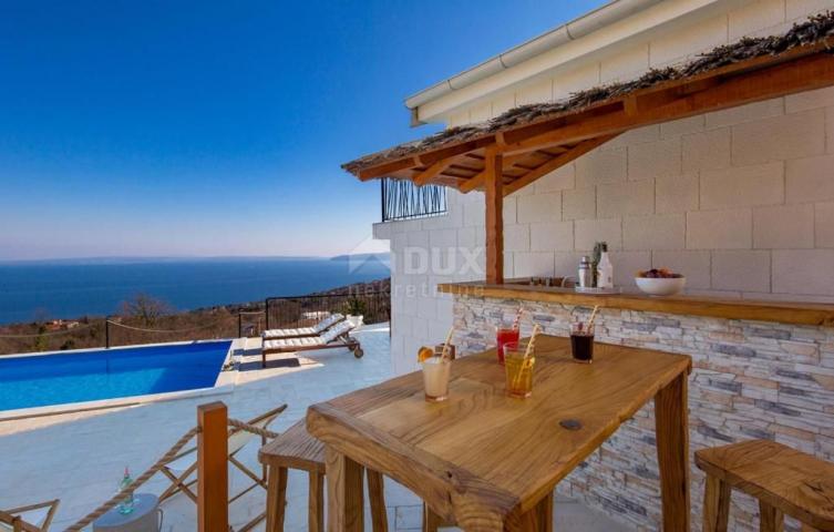 OPATIJA, POLJANE - Villa mit Pool, Terrasse und Panoramablick auf das Meer