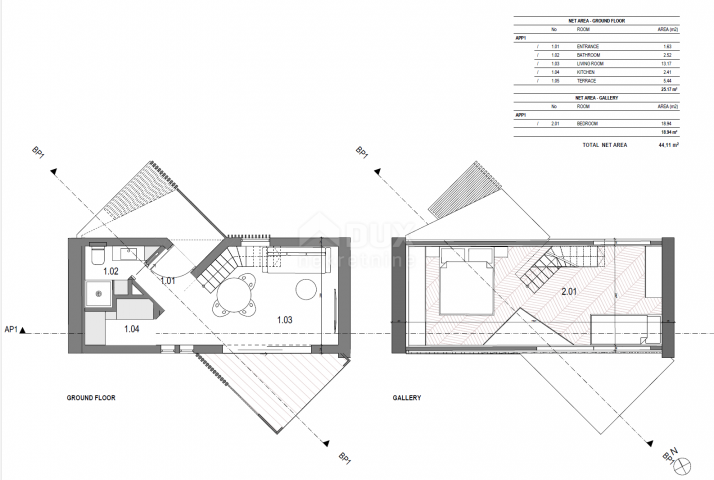 LABIN, SVETA MARINA – Baugrundstück 500m2 mit Meerblick und konzeptionellem Projekt