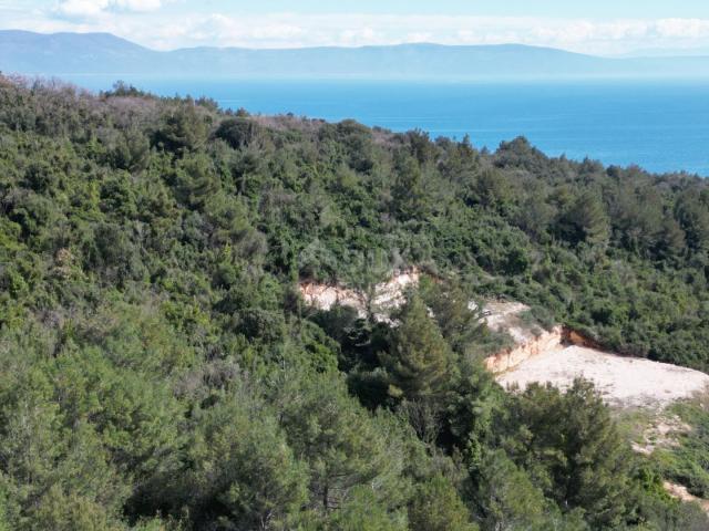 LABIN, SVETA MARINA – Baugrundstück 500m2 mit Meerblick und konzeptionellem Projekt