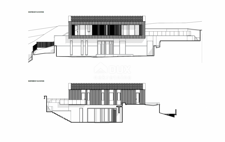 LABIN, SVETA MARINA- građevinsko zemljišto 435m2 sa starom kućom, s pogledom na more i idejnim proje