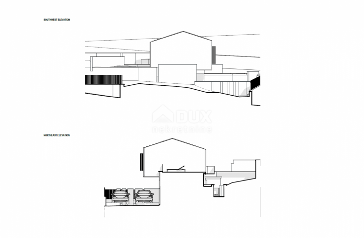 LABIN, SVETA MARINA- stara kuća s građevinskim zemljištem 935m2, pogledom na more i 2 idejna projekt