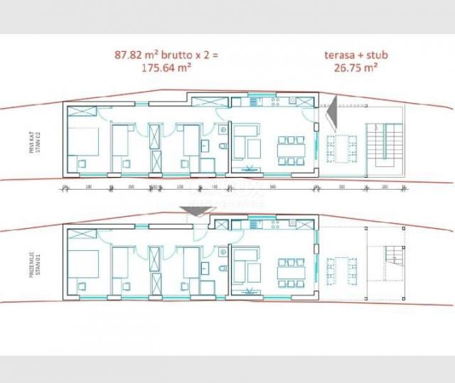 RIJEKA, MARINIĆI - Baugrundstück 865 m2 mit BAUGENEHMIGUNG! GELEGENHEIT!