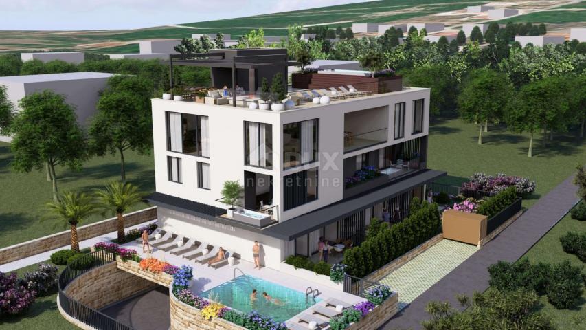 ZADAR, SUKOŠAN - Luksuzan penthouse u izgradnji pokraj mora B201