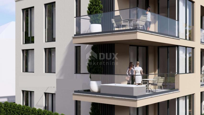 ZADAR, SUKOŠAN – Luxuriöses Apartment mit Swimmingpool im Bau, 1. Reihe zum Meer CS02