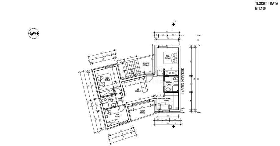 INSEL KRK, ČIŽIĆI - Neubau I - Wohnung 3 Schlafzimmer + Badezimmer im 1. Stock