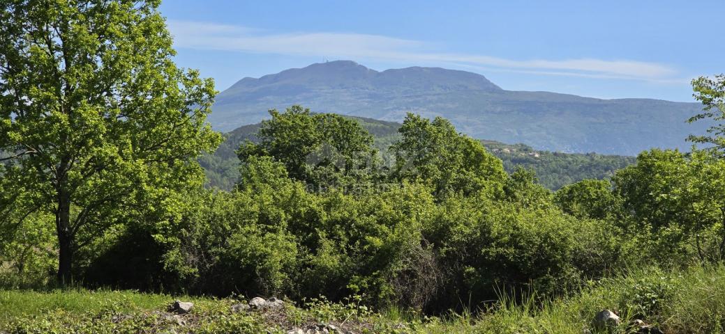 ISTRIEN, PIĆAN - Grundstück mit Baugenehmigung und freiem Blick auf Učka