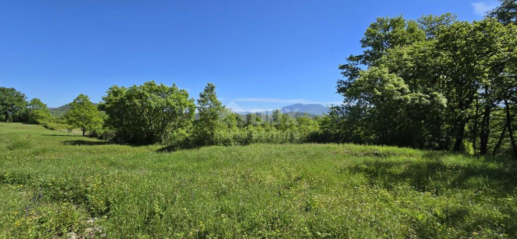 ISTRIEN, PIĆAN - Grundstück mit Baugenehmigung und freiem Blick auf Učka