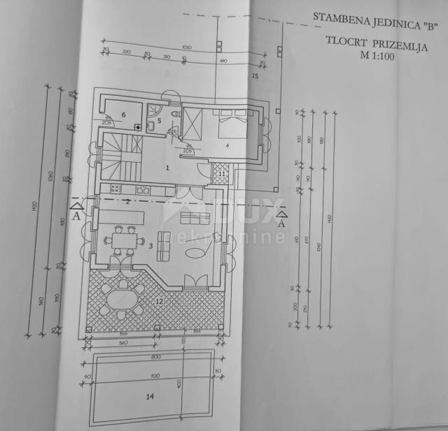 ISTRIEN, LABIN - Haus und Grundstück mit Baugenehmigung