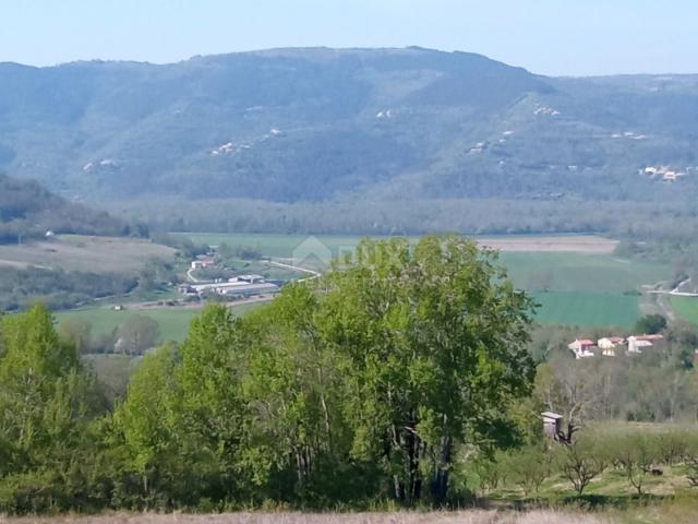 ISTRA, MOTOVUN, OKOLICA - Kompleks građevinskog i poljoprivrednog zemljišta na osami s pogledom na M