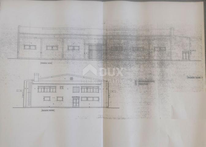 MATULJI, JURDANI, RUPA - Baugrundstück 9000m2 mit GEBÄUDE. GENEHMIGUNG für ein Hallen- und Gewerbewo