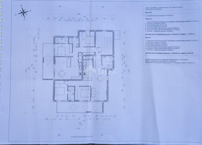 MATULJI, JURDANI, RUPA - Baugrundstück 9000m2 mit GEBÄUDE. GENEHMIGUNG für ein Hallen- und Gewerbewo