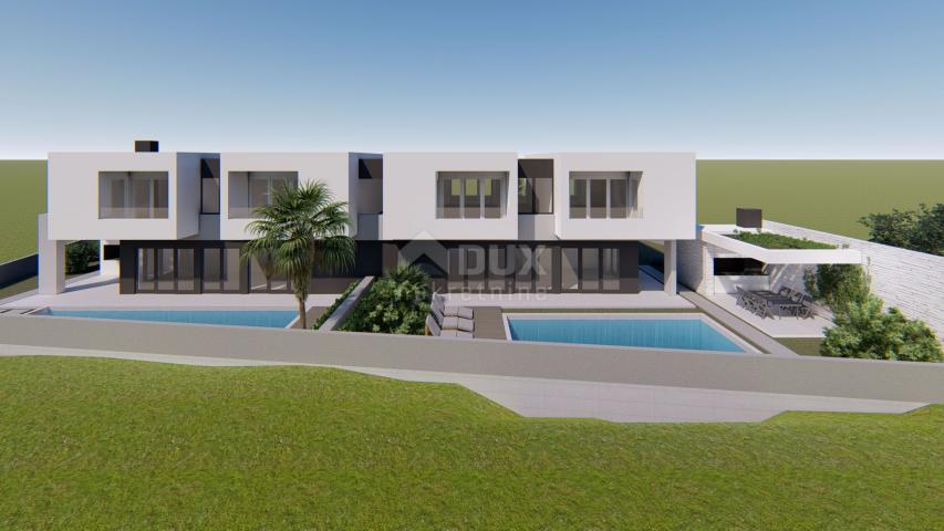 ZADAR, ZATON - Luxury Semi-detached Villa with Heated Pool, Sauna and Gym! New construction! A1