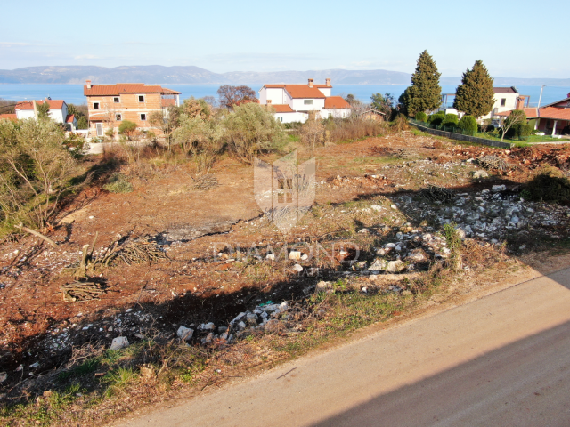 Labin, Rabac, building plot with sea view