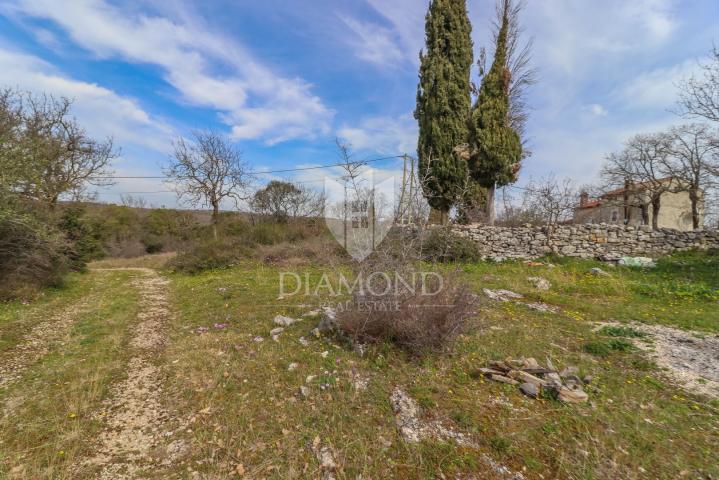 Rovinj, Umgebung, Bahnhof mit Meerblick