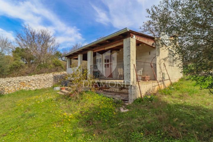 Rovinj, Umgebung, Bahnhof mit Meerblick