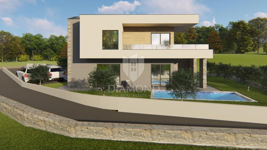 Pula, surroundings, luxury house in a quiet area