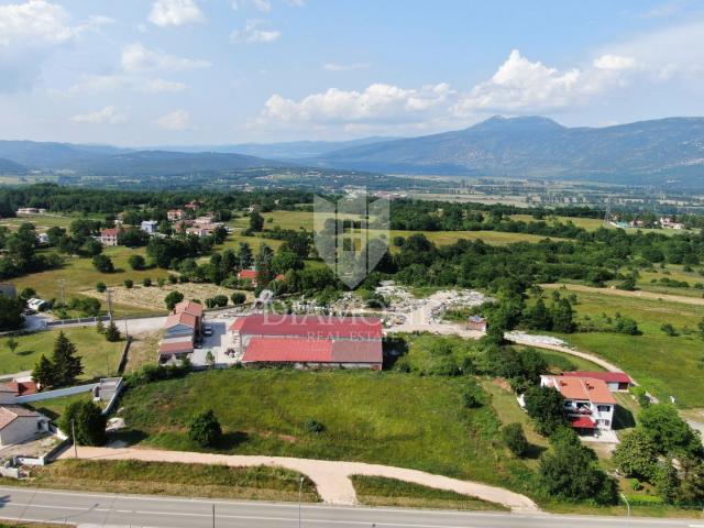 Kršan, building plot with a view of Učka