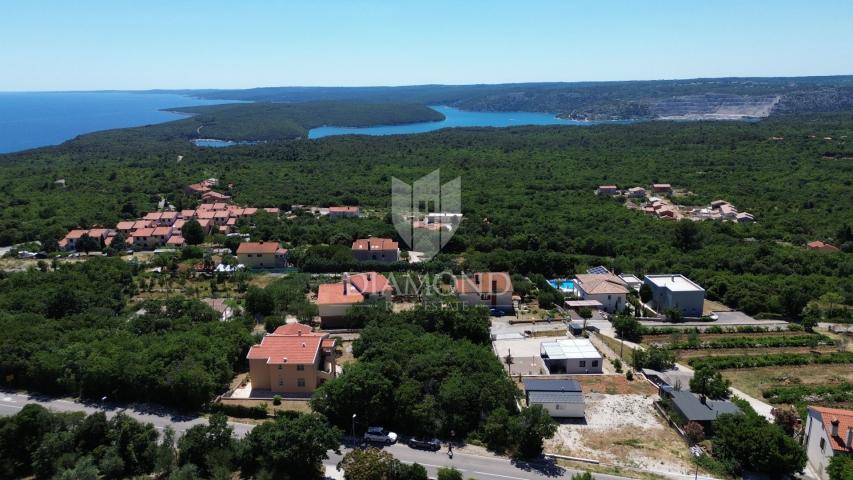 Labin, surroundings, building plot with sea view