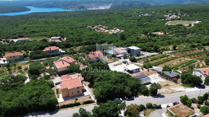 Labin, surroundings, building plot with sea view