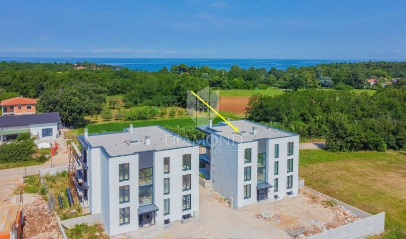 Umag-Bereich, Neubau! Wohnung im Erdgeschoss 900 m vom Meer entfernt!