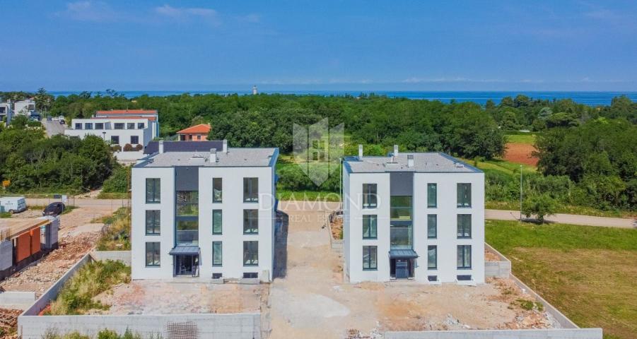 Umag-Bereich, Neubau! Wohnung im Erdgeschoss 900 m vom Meer entfernt!