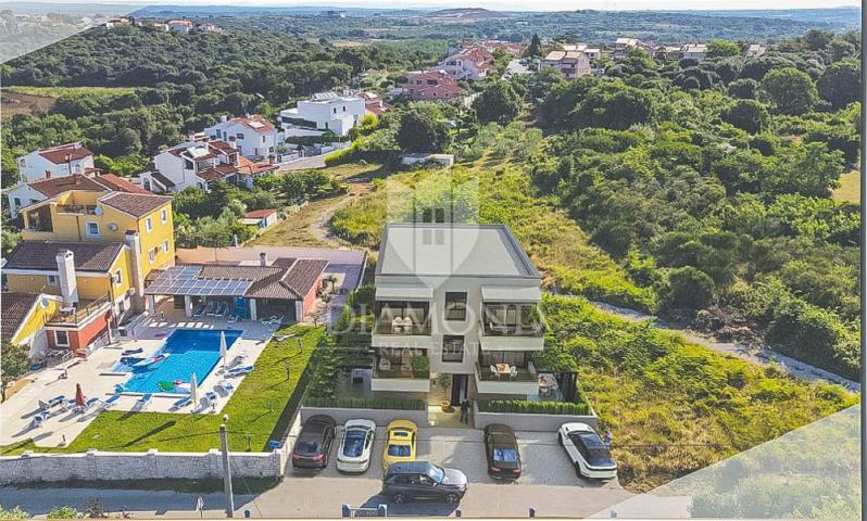 Medulin, surroundings, modern apartment with sea view