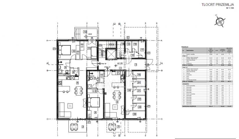 Wohnung Poreč, 95,58m2