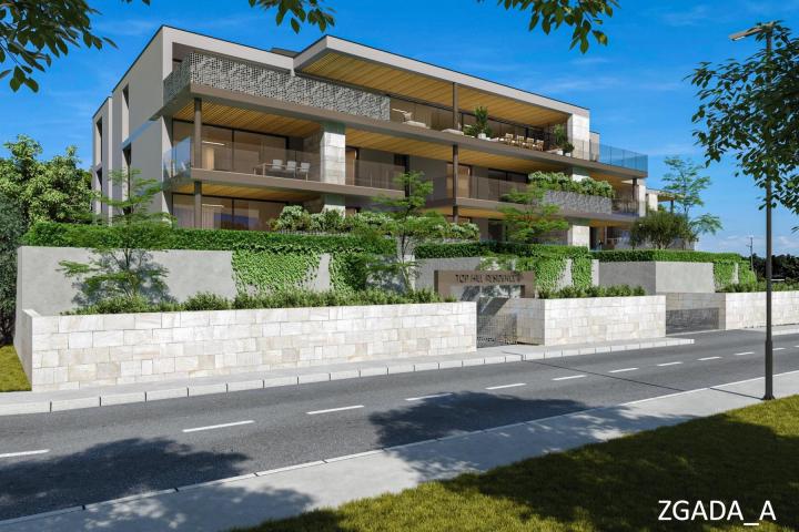 Istra, Novigrad, dvosoban stan u prizemlju NKP 109, 98 m2, moderna novogradnja