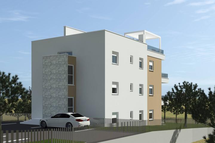 Pag, Mandre trosoban stan-apartman S2 na drugom katu NKP 71 m2 NOVOGRADNJA