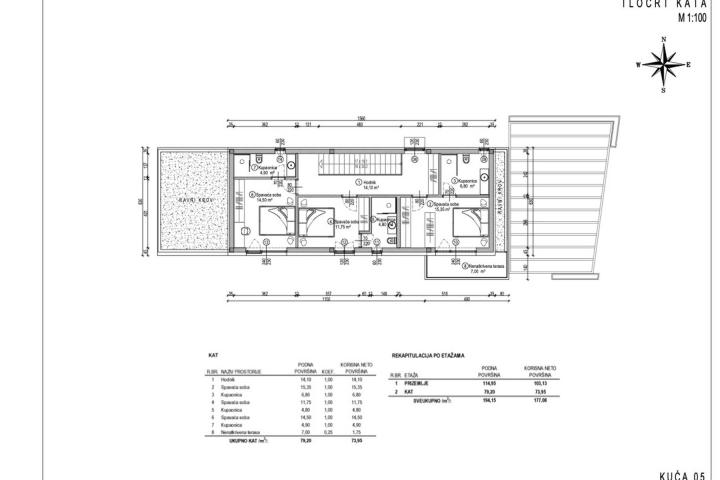 Istra, Kaštelir - Labinci, moderna urbana vila NKP 223 m2 s velikim vrtom