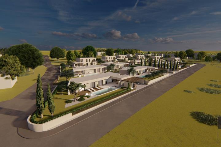 Istra, Kaštelir - Labinci, moderna urbana vila NKP 223 m2 s velikim vrtom