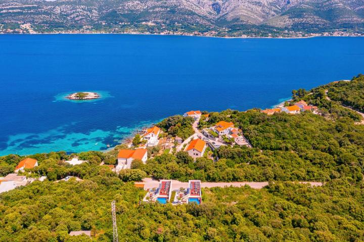 Korčula, luksuzne moderne ville blizanke s pogledom na more, jedinstvena ponuda