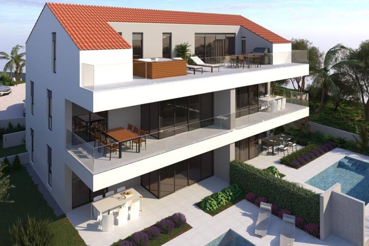 Zadar Pag trosoban apartman na 1. katu 70 m2