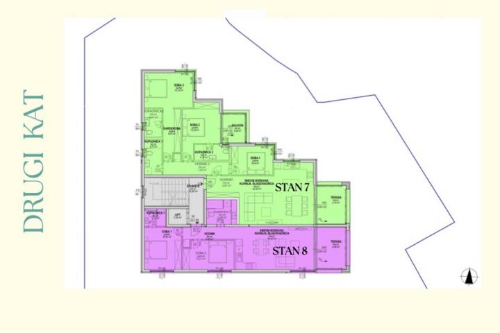 Opatija, stan A2 u prizemlju, moderna novogradnja  72, 82 m2 u blizini mora