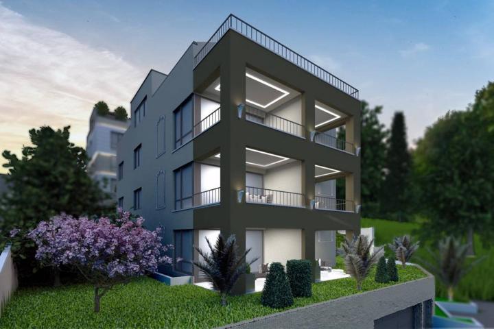 Opatija, stan A2 u prizemlju, moderna novogradnja  72, 82 m2 u blizini mora