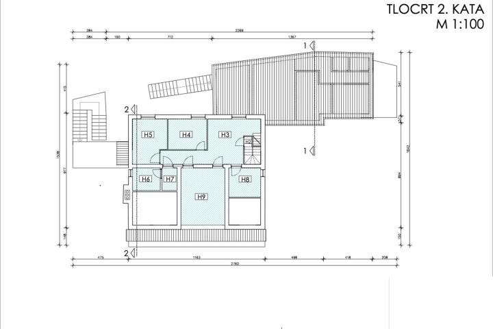 Istra, Premantura, četverosoban stan H - mansarda  NKP 69 m2  na odličoj lokaciji