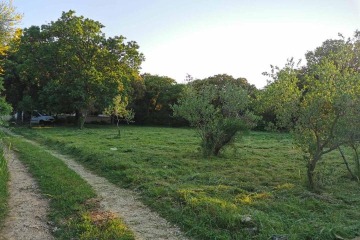 Ližnjan, veliko građevinsko zemljište 1100 m2 u širem centru mjesta