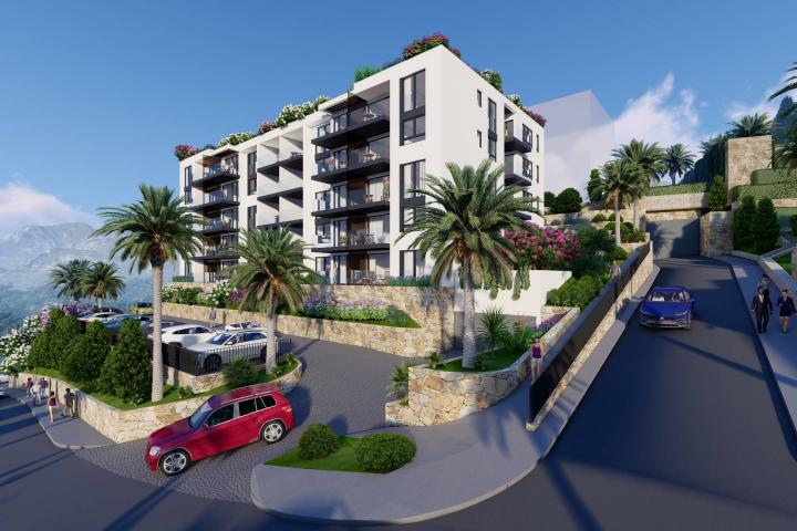 Makarska, novogradnja, jednosoban stan s pogledom na more, 53. 61m2