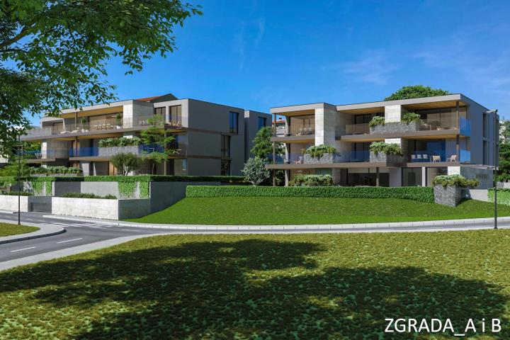 Istra, Novigrad, dvosoban stan na 1. katu NKP 115, 88 m2, moderna novogradnja